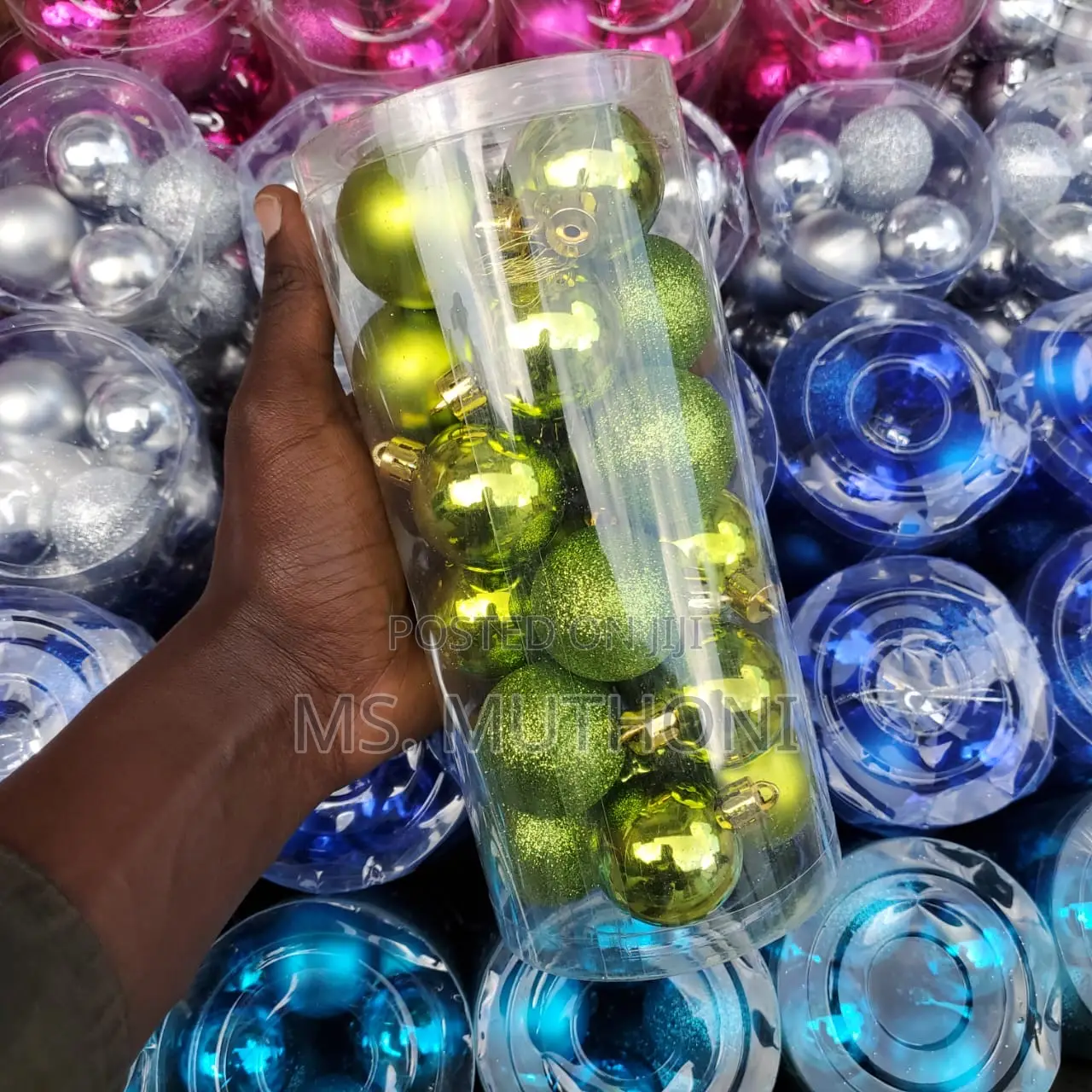 4 Cm 24pcs Christmas Balls Decor Set*
