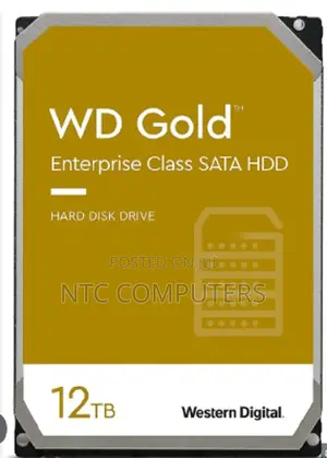 WD Gold Enterprise Class Hard Drive 12TB, 256MB, 7200rpm - W