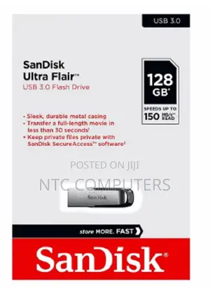 Sandisk Ultra Flair 3.0 Usb Flash Drive 128gb
