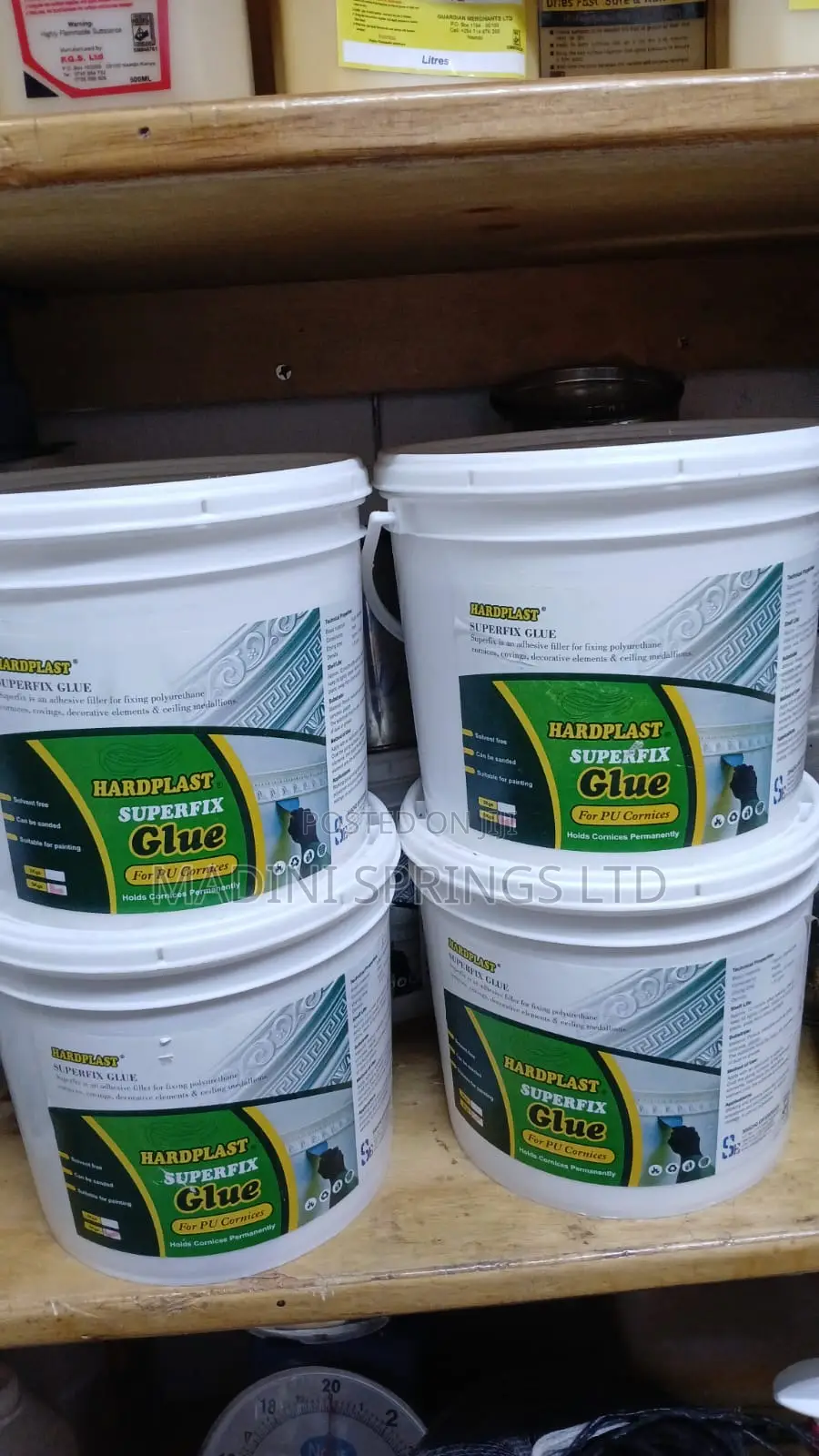 Hardplast Superfix Glue for Installing Pu Cornices ~5kgs
