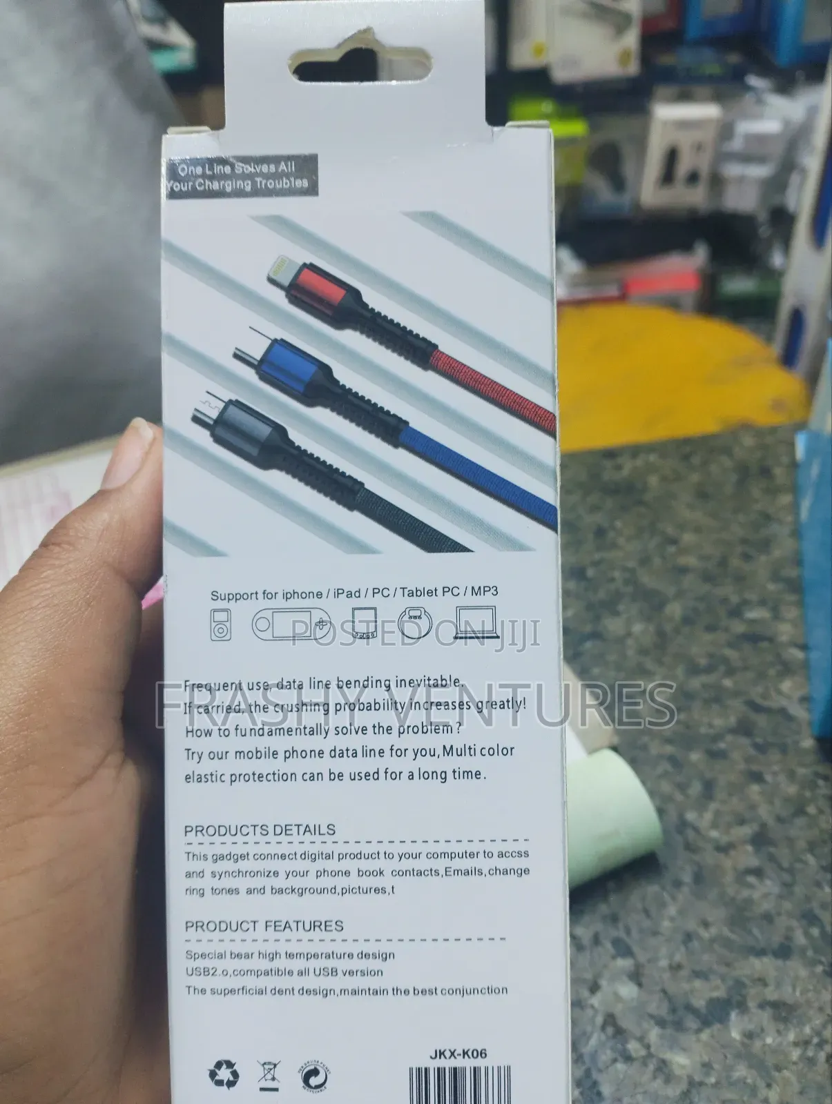 3 in 1 USB Cable Charger Cable