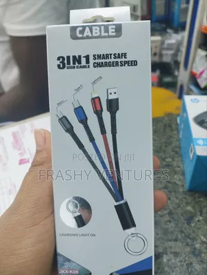 3 in 1 Original Quality Charging and Lighting Cable