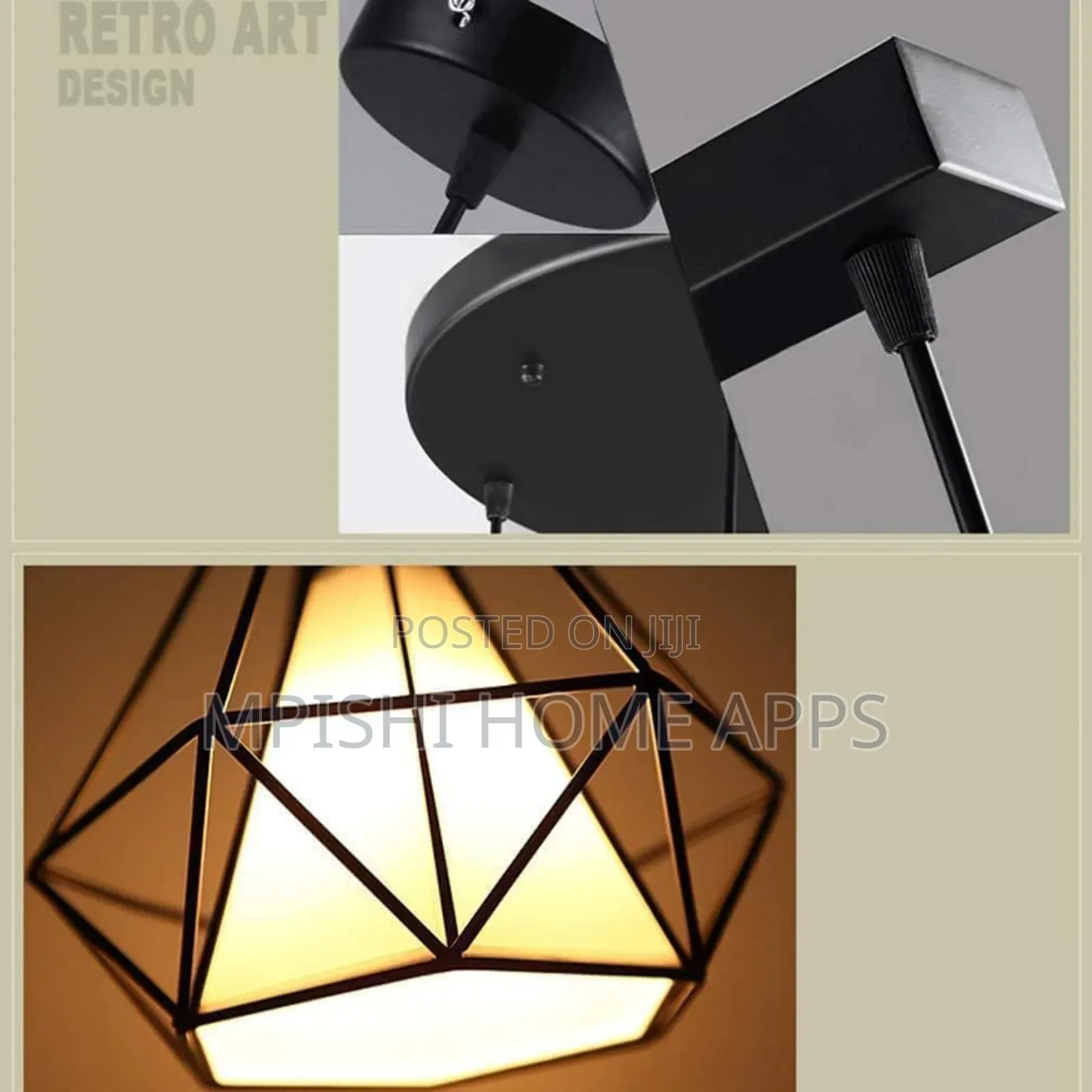 Vintage Cage Pendant Light