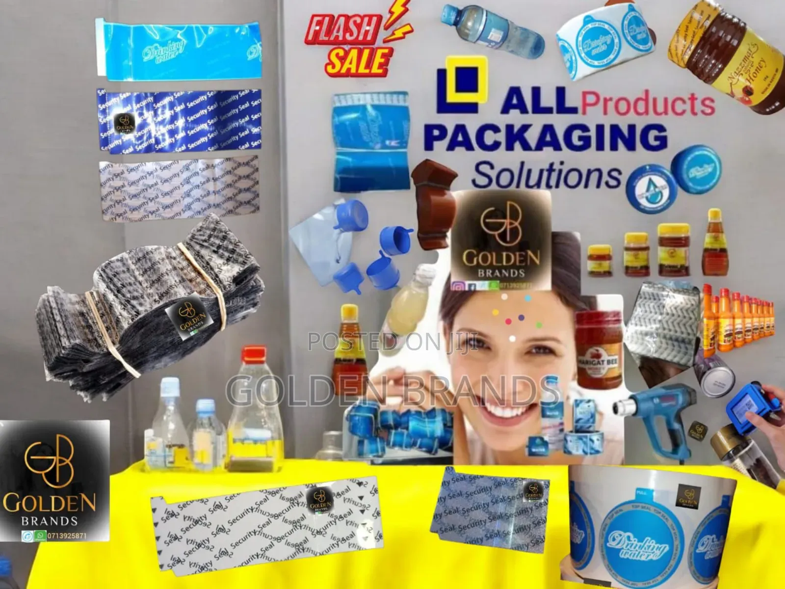 Water Bottles Security Seals, Packaging + All Other Products
