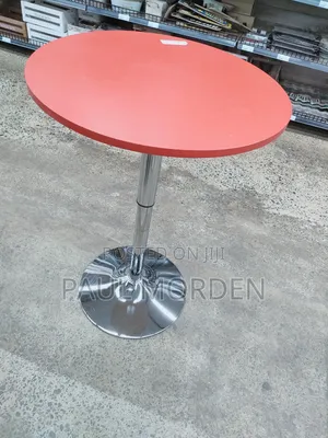 Red Round Casual Table