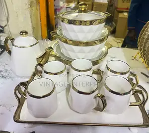 *17pcs Tea Set and Soup Pot*