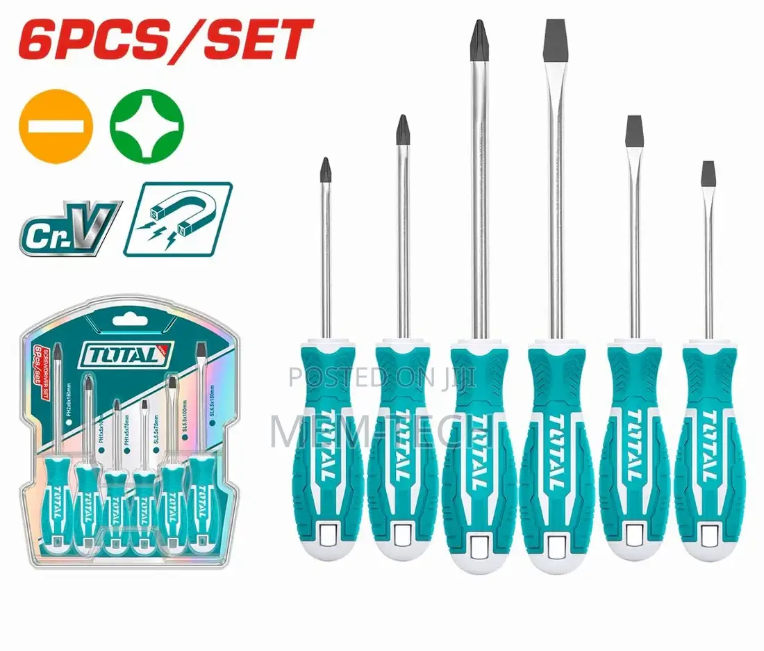 Total THT250606 6 PCS Screwdriver Set