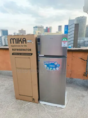 MIKA Fridge, 211L, 2 Door Top Mount Freezer, Defrost