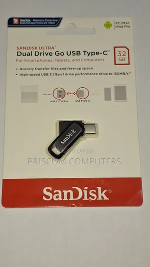 32GB Sandisk Flash Disk Drive Dual OTG USB Type C