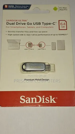 64GB Sandisk Flash Disk Drive Dual OTG USB Type C