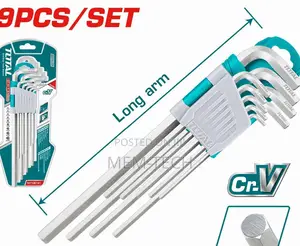 Total 9pcs Hex Key Set Material:Cr-V