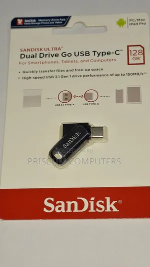 128GB Sandisk Flash Disk Drive Dual OTG USB Type C