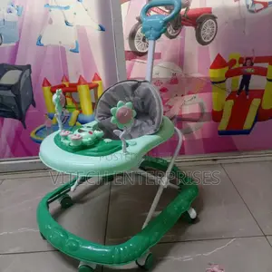 Baby Walker With Melodies, Toys and Push Handle