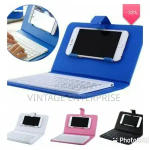 Multifunctional Bluetooth Keyboard and Leather Case Pouch