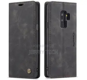Samsung Galaxy S9 Plus Wallet Kickstand Case Black