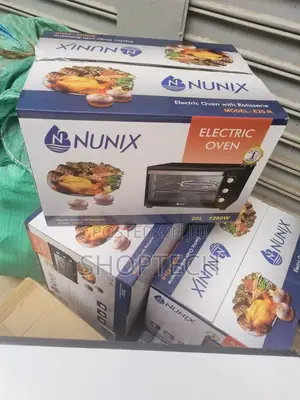 Nunix 20L Electric Oven With Grill (3 Knobs)