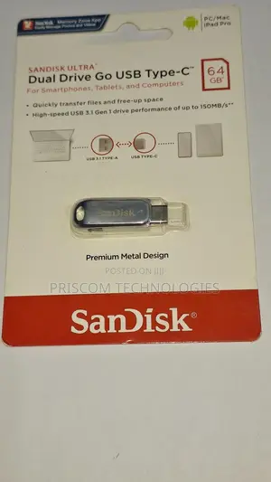 64GB Sandisk Flash Disk Flash Drive Dual OTG USB Type C