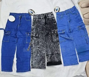 Blue/Grey Side Pocket Grey Jeans
