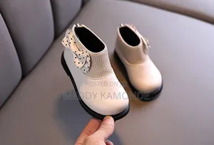 Children White Ankle Boots