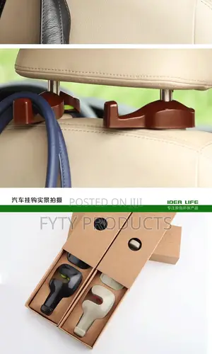 2pcs Car Seat Headrest Hook Auto Accessory Back Seat Hook