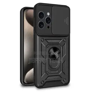 COOL Case for iPhone 15 Pro Max Hard Ring Black