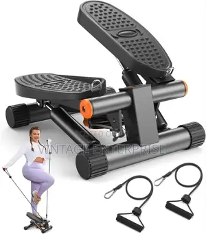 *Mini Stepper With Resistance Bands*