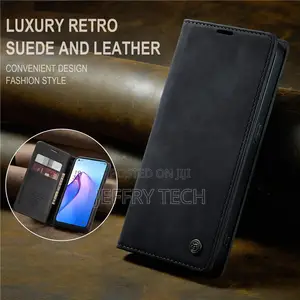 OPPO Reno8 5G Wallet Retro Suede Leather Case Black