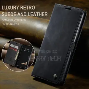 Xiaomi Redmi Note 12 4G Wallet Suede Leather Case Black