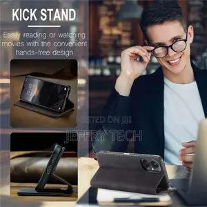 Xiaomi Redmi 13C Wallet Suede Leather Case Black