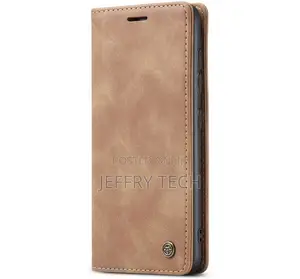 Samsung Galaxy A41 Wallet Stand Magnetic Case Brown