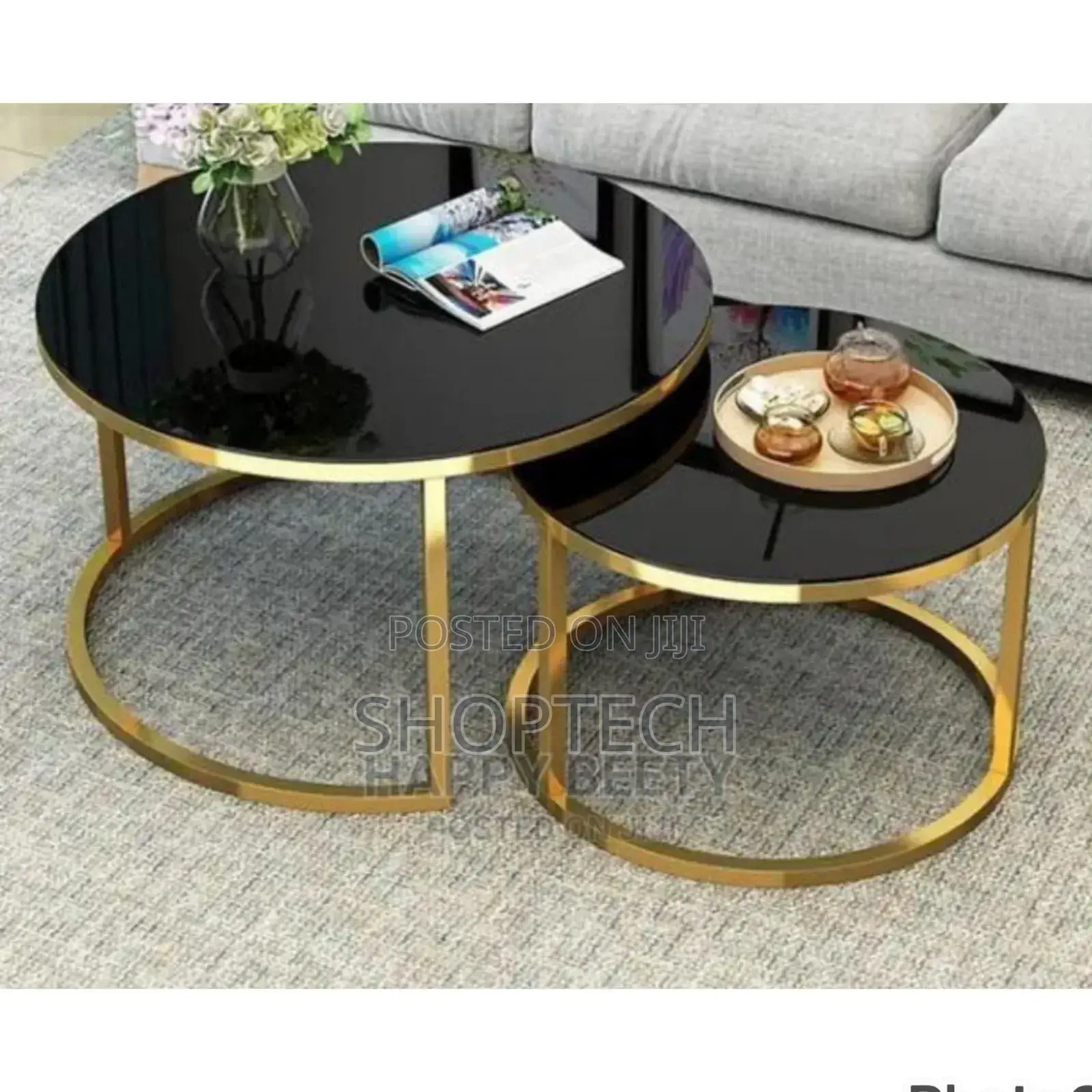 Black Nesting Table