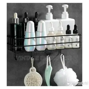 Bathroom Organizer With Hooks**