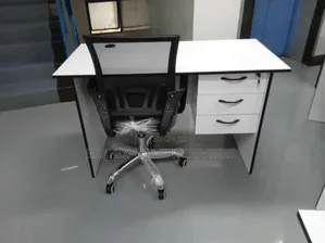 1.2m White Desk and Secretarial Chair
