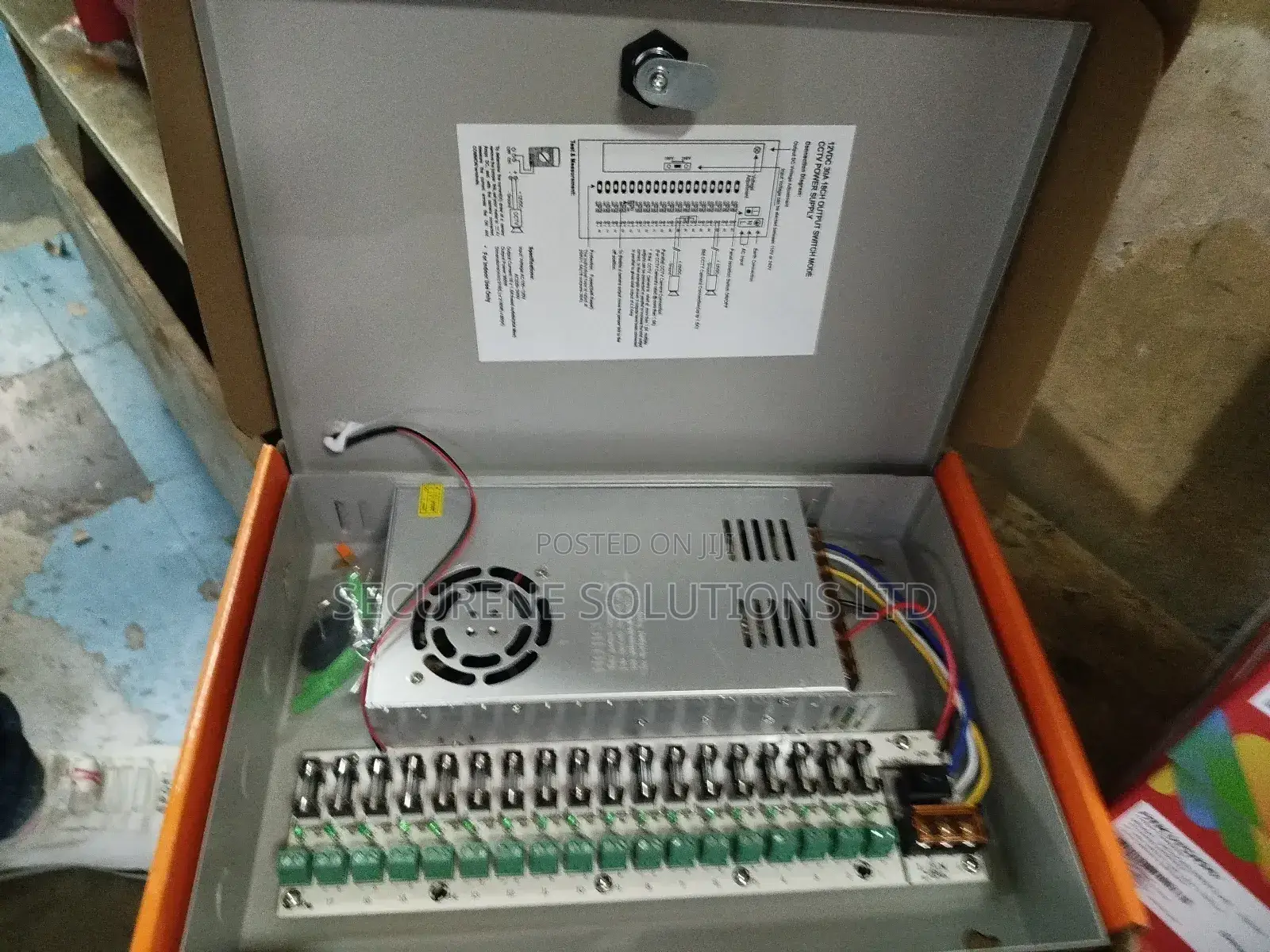 Closed Power Supply Unit 30amp/12v CCTV