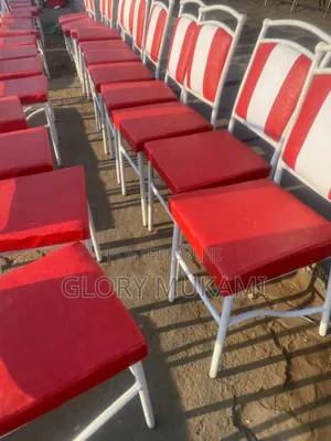 Red White Restaurants Chairs