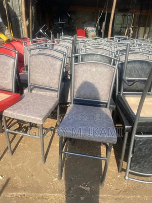Grey Silver Coated Restaurants Chairs