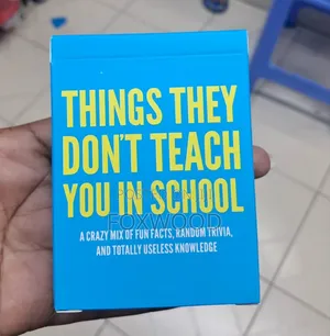 Things They Don T Teach You in School Card Game.