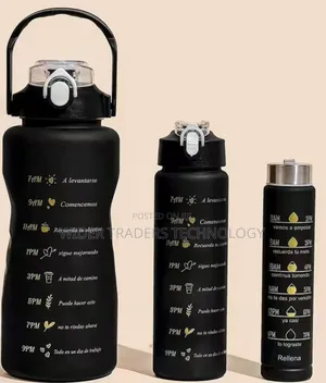 3 in 1 Motivational Water Bottle