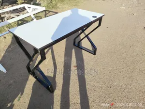 Computer Table With Metallic Flame