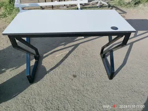 Computer Table With Metallic Flame