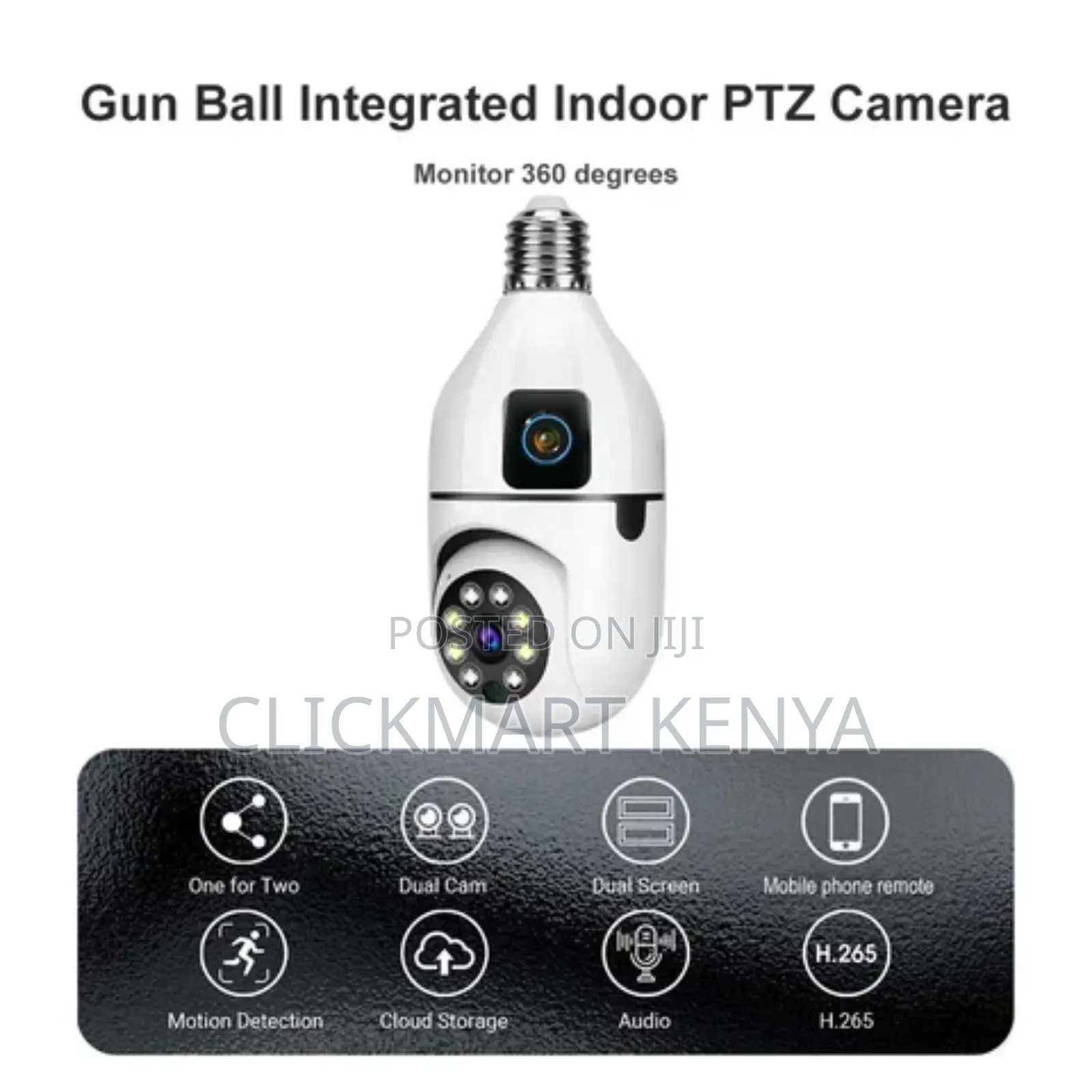 Dual Lens Wifi CCTV Camera for Wireless Surveillance,