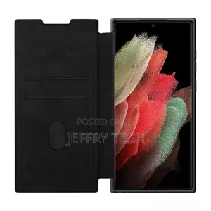 Samsung Galaxy S22 Ultra Case Nillkin Camshield Flip Leathe