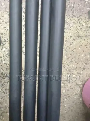 Black Powder Coated Window Curtain Rods