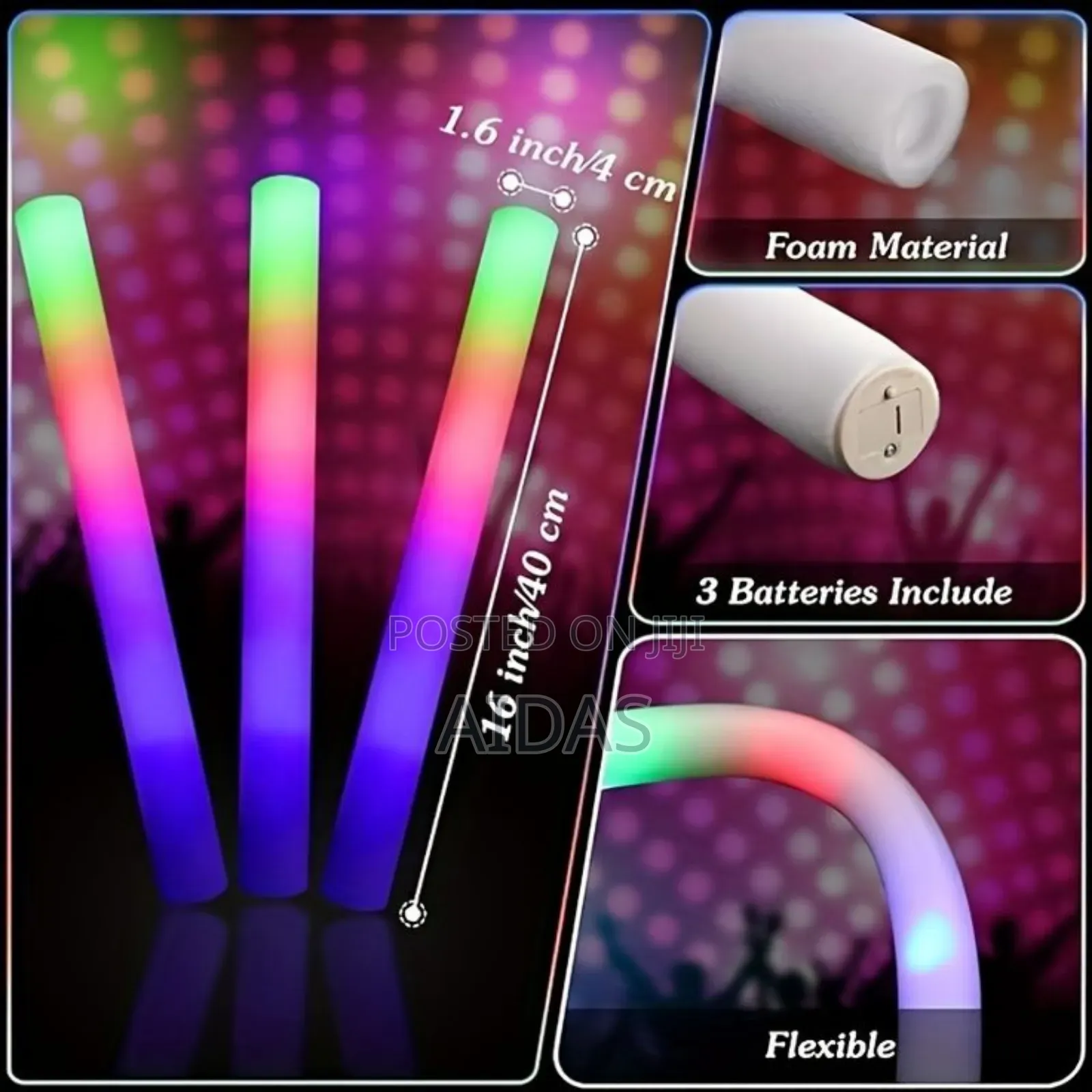 LED Foam Party Sticks