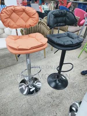 Leather Padded Swivel Barstools