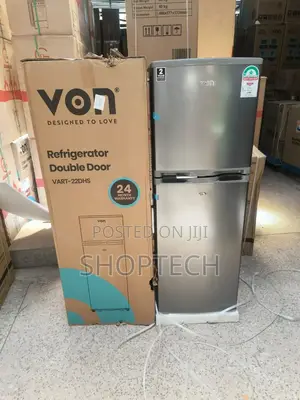 VON 138 Litres Double Door Refrigerator