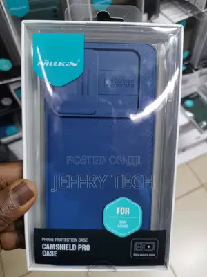 NILLKIN Camshield Pro Camera Slide Case for Samsung A73-Blue