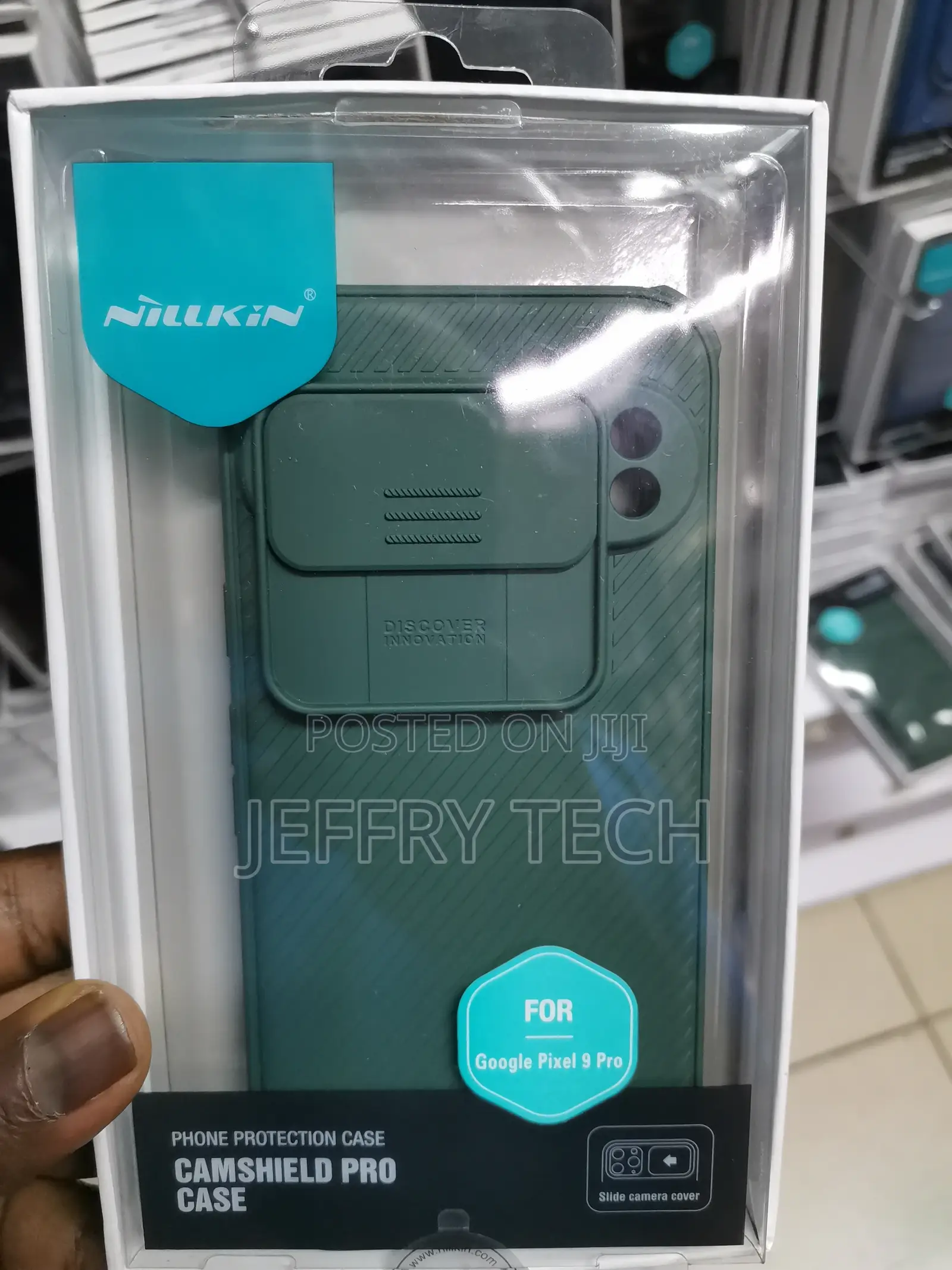 Nillkin for Google Pixel 9 Pro Case, Camshield -Green