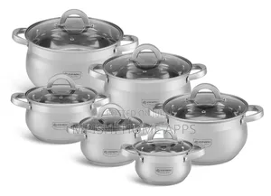 12pcs Edenberg Stainless Steel Cookware Set EB-4065