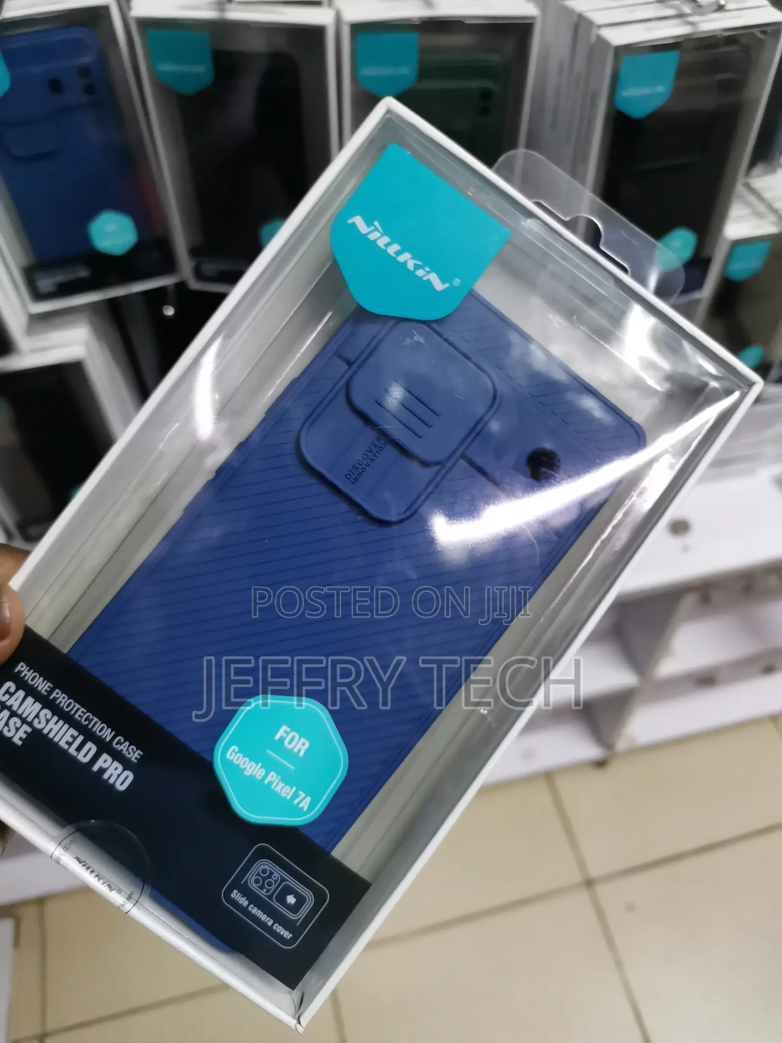 Nillkin Case Cover for Google Pixel 7a Camshield -Blue
